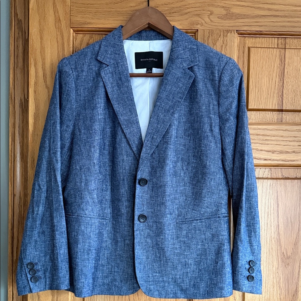 Banana Republic Heather Blue Blazer